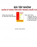 Slide thuyết trình - Quản lý hàng tồn kho trong chuỗi cung ứng - Cao học ĐH Bách Khoa