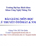 Bài giảng Otomat và Ngôn ngữ hệ thống