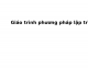 Giáo trình phương pháp lập trình