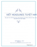 Viết Headlines tuyệt hay