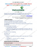 Phân tích Điểm mạnh - Điểm yếu - Cơ hội - Thách thức của Vietcombank 2017 (VCB)