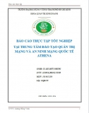 Báo cáo thực tập tại trung tâm đào tạo quản trị mạng và an ninh mạng quốc tế Athena