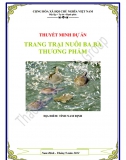 Dự án đầu tư - Trang trại nuôi ba ba thương phẩm