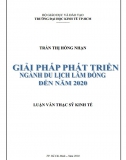 [Luận văn thạc sĩ kinh tế]_ Giải pháp phát triển ngành du lịch Lâm Đồng