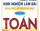 Kiến thức kinh nghiệm làm bài qua các kỳ thi đại học môn toán