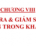 Kiểm tra và giám sát các bộ phận trong khách sạn