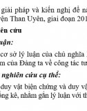 Đề tài Nâng cao chất lượng công tác tư tưởng ở Đảng bộ huyện Than Uyên trong giai đoạn hiện nay