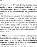 các câu hỏi và trả lời phản biện môn pháp luật đại cương