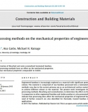 Effect of processing methods on the mechanical properties of engineered bamboo