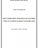 Luận văn thạc sĩ kế toán - Phân tích báo cáo tài chính Công ty cổ phần xi măng Vicem Bút Sơn