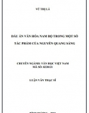 Luận văn thạc sĩ văn học - Dấu ấn văn hóa Nam Bộ trong một số tác phẩm của Nguyễn Quang Sáng