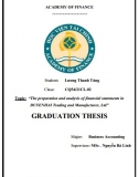 Luận văn tốt nghiệp kế toán (full tiếng Anh) - The preparation and analysis of financial statements in DUYEN HAI Trading and Manufacturer