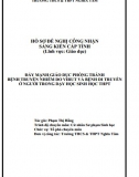 [Báo cáo sáng kiến] Đẩy mạnh giáo dục phòng tránh bệnh truyền nhiễm do virut và bệnh di truyền ở người trong dạy học Sinh học THPT