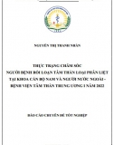 [Chuyên đề tốt nghiệp] thực trạng chăm sóc người bệnh rối loạn tâm thần loại phân liệt tại khoa cán bộ nam và người nước ngoài - BV Tâm Thần TW I