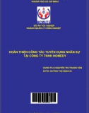 [Đồ án tốt nghiệp] Hoàn thiện công tác tuyển dụng nhân sự tại Công ty TNHH Homedy