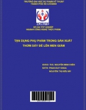 [Đồ án tốt nghiệp] Tận dụng phụ phẩm trong sản xuất thơm sấy để lên men giấm