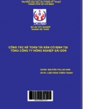 [Khóa luận tốt nghiệp] Công tác kế toán tài sản cố định tại Tổng Công ty Nông nghiệp Sài Gòn