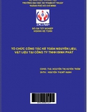 [Khóa luận tốt nghiệp] Tổ chức công tác kế toán nguyên liệu, vật liệu tại Công ty TNHH Đinh Phát