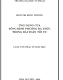 [Luận văn thạc sĩ[ Ứng dụng của tổng bình phương đa thức trong bài toán tối ưu