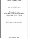 [Luận văn thạc sĩ[ Ứng dụng của tổng bình phương đa thức trong bài toán tối ưu