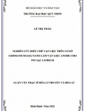 [Luận văn thạc sĩ] Nghiên cứu điều chế vật liệu trên cơ sở germanium (GE) nano làm vật liệu anode cho pin sạc lithium