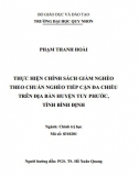 [Luận văn thạc sĩ] Thực hiện chính sách giảm nghèo theo chuẩn nghèo tiếp cận đa chiều trên địa bàn huyện Tuy Phước