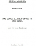 [Luận văn thạc sĩ] Dãy Lucas, đa thức Lucas và ứng dụng
