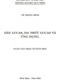 [Luận văn thạc sĩ] Dãy Lucas, đa thức Lucas và ứng dụng