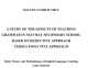 [Luận văn thạc sĩ] A study of the effects of teaching grammar in Ngo May secondary school based on deductive approach versus inductive approach