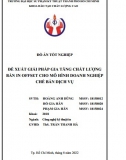 [Đồ án tốt nghiệp] Đề xuất giải pháp gia tăng chất lượng bản in Offset cho mô hình doanh nghiệp chế bản dịch vụ