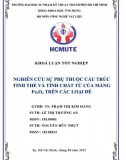 [Khóa luận tốt nghiệp] Nghiên cứu sự phụ thuộc cấu trúc tinh thể và tính chất từ của màng Fe3o4 trên các loại đế