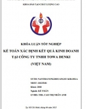 [Khóa luận tốt nghiệp] Kế toán xác định kết quả kinh doanh tại Công ty TNHH Towa Denki
