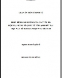 [Luận án tiến sĩ] Phân tích ảnh hưởng của các yếu tố hội nhập kinh tế quốc tế tới lạm phát tại VN từ khi gia nhập WTO đến nay