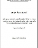 [Luận án tiến sĩ] Mối quan hệ giữa nợ công bền vững và tăng trưởng kinh tế ở một số nước trên thế giới và hàm ý chính sách cho VN