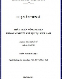 [Luận án tiến sĩ] Phát triển nông nghiệp thông minh với khí hậu tại Việt Nam