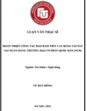 [Luận văn thạc sĩ] Hoàn thiện công tác bảo đảm tiền vay bằng tài sản tại  Ngân hàng TMCP Quốc Dân (NCB)