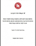 [Luận văn thạc sĩ] Phát triển hoạt động liên kết bảo hiểm ngân hàng (Bancassurance) tại Ngân hàng PVcombank