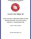 [Luận văn thạc sĩ] Nâng cao chất lượng hoạt động tài trợ thương mại quốc tế tại ngân hàng KEB Hana – Chi nhánh Hà Nội