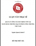 [Luận văn thạc sĩ] Quản lý công tác huy động vốn tại Ngân hàng Vietinbank