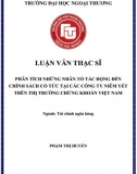 [Luận văn thạc sĩ] Phân tích những nhân tố tác động đến chính sách cổ tức tại các công ty niêm yết trên thị trường chứng khoán Việt Nam