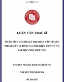 [Luận văn thạc sĩ] Phân tích chuỗi giá trị toàn cầu về sản phẩm máy vi tính và linh kiện  điện tử và bài học cho Việt Nam