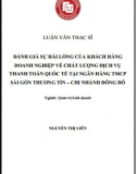 [Luận văn thạc sĩ] Đánh giá sự hài lòng của KHDN về chất lượng dịch vụ thanh toán quốc tế tại Ngân hàng Sacombank