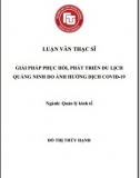 [Luận văn thạc sĩ] Giải pháp phục hồi, phát triển du lịch Quảng Ninh do ảnh hưởng dịch Covid-19