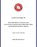 [Luận văn thạc sĩ] Рhát triển dịch vụ tín dụng хanh tại Ngân hàng HDbank