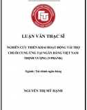 [Luận văn thạc sĩ] Nghiên cứu triển khai hoạt động tài trợ chuỗi cung ứng tại Ngân hàng VPBank