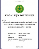 [Khóa luận tốt nghiệp] Đánh giá sinh trưởng, phát triển và năng suất các mẫu giống đậu xanh trong vụ xuân