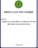 [Khóa luận tốt nghiệp] Nghiên cứu tách dòng và thiết kế vector biểu hiện gen mã hóa petase