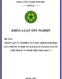 [Khóa luận tốt nghiệp] Phân lập và nghiên cứu đặc điểm sinh học của chủng vi khuẩn bacillus coagulans từ chế phẩm vi sinh tiêu hóa bac+