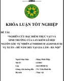 [Khóa luận tốt nghiệp] Nghiên cứu đặc điểm thực vật và sinh trưởng của Lan Kiếm Lô Hội nguồn gốc tự nhiên