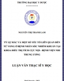 [Luận văn thạc sĩ y học] Tỷ lệ mắc và một số yếu tố liên quan đến tử vong ở bệnh nhi sốc nhiễm khuẩn tại khoa Điều trị tích cực Nội – Bệnh viện Nhi Trung ương